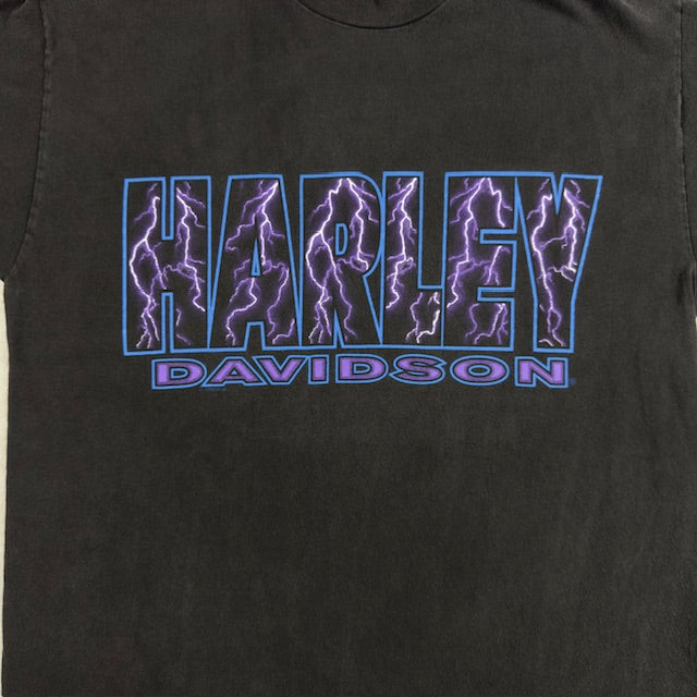 1995 Vintage Harley Davidson "Lightning Letters" tee - Size M