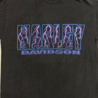 1995 Vintage Harley Davidson "Lightning Letters" tee - Size M