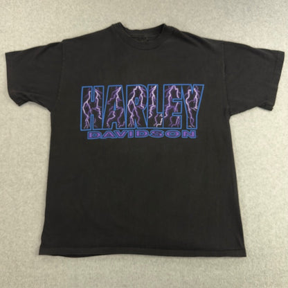 1995 Vintage Harley Davidson "Lightning Letters" tee - Size M