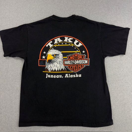 1995 Vintage Harley Davidson "Lightning Letters" tee - Size M
