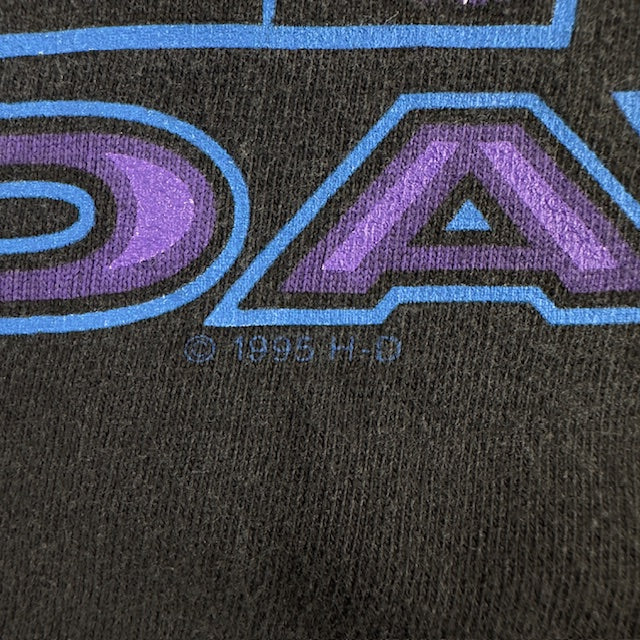 1995 Vintage Harley Davidson "Lightning Letters" tee - Size M