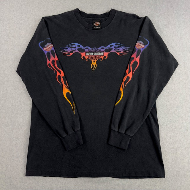 1997 Vintage Harley Davidson "Daytona Flame" L/S - Size L
