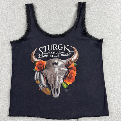 1993 Vintage Sturgis "Bull Skull" tank - Size L