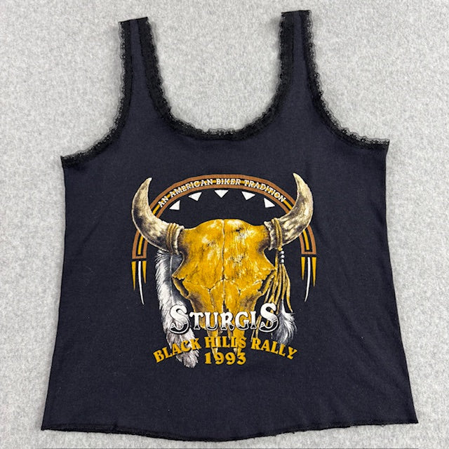 1993 Vintage Sturgis "Bull Skull" tank - Size L
