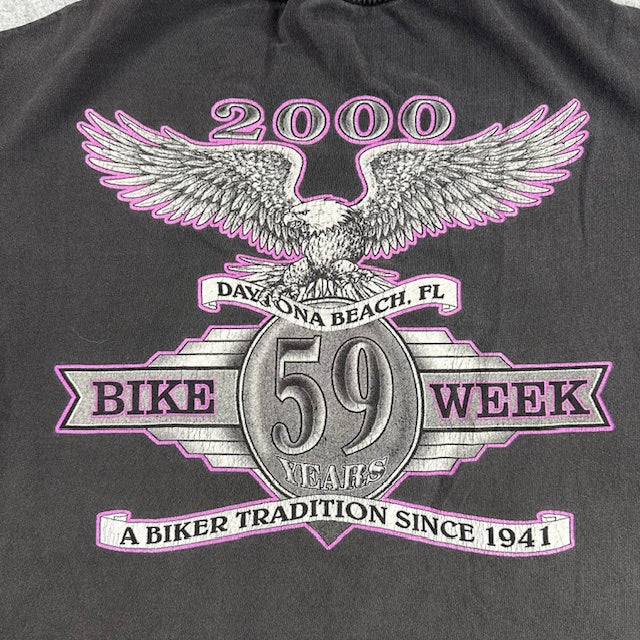 2000 Daytona Bike Week "Ride Into the New Millenium" crop top - READ DESC.