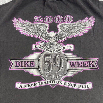 2000 Daytona Bike Week "Ride Into the New Millenium" crop top - READ DESC.
